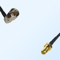 SSMA Female - F Male Right Angle Coaxial Cable Assemblies