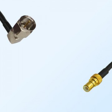 F Male Right Angle - SSMB Male Coaxial Jumper Cable