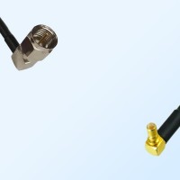 F Male Right Angle - SSMB Male Right Angle Coaxial Jumper Cable