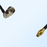 F Male Right Angle - SSMC Male Coaxial Jumper Cable
