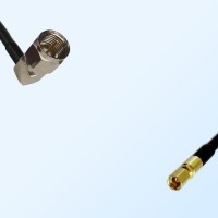 F Male Right Angle - SSMC Female Coaxial Jumper Cable