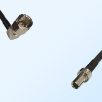 F Male Right Angle - TS9 Male Coaxial Jumper Cable