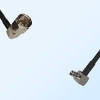 F Male Right Angle - TS9 Male Right Angle Coaxial Jumper Cable