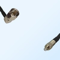 F Male Right Angle - TS9 Female Coaxial Jumper Cable