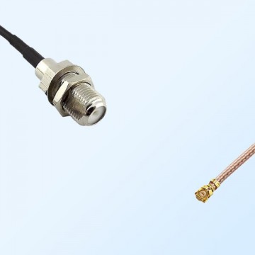 IPEX Female Right Angle - F Bulkhead Female Coaxial Cable Assemblies