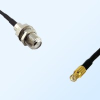 MCX Male - F Bulkhead Female Coaxial Jumper Cable