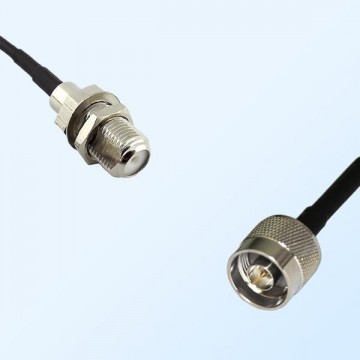 F Bulkhead Female - N Male Coaxial Jumper Cable