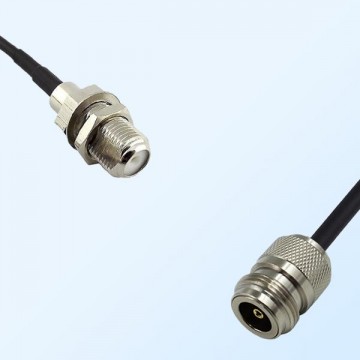 F Bulkhead Female - N Female Coaxial Jumper Cable