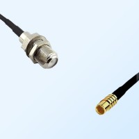 F Bulkhead Female - RP MCX Female Coaxial Jumper Cable
