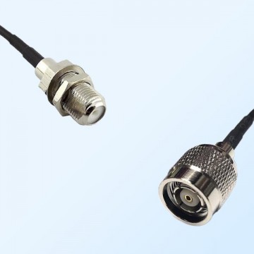 F Bulkhead Female - RP TNC Male Coaxial Jumper Cable