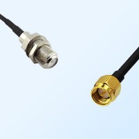 F Bulkhead Female - SMA Male Coaxial Jumper Cable
