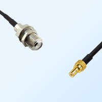 F Bulkhead Female - SMB Male Coaxial Jumper Cable