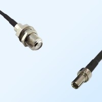 F Bulkhead Female - TS9 Male Coaxial Jumper Cable