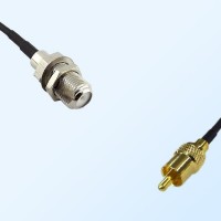 RCA Male - F Bulkhead Female Coaxial Cable Assemblies
