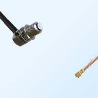 IPEX Female R/A - F Bulkhead Female R/A Coaxial Cable Assemblies