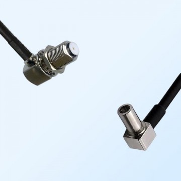 F Bulkhead Female R/A - MS147 Male R/A Coaxial Jumper Cable
