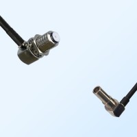 F Bulkhead Female R/A - MS162 Male R/A Coaxial Jumper Cable