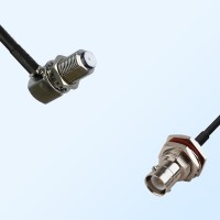 F Bulkhead Female R/A - RP BNC Bulkhead Female with O-Ring Cable