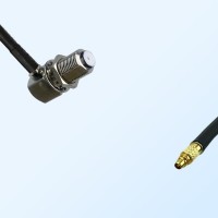 F Bulkhead Female Right Angle - RP MMCX Male Coaxial Jumper Cable