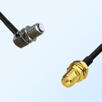 F Bulkhead Female R/A - RP SMA Bulkhead Female Coaxial Jumper Cable
