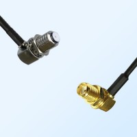 F Bulkhead Female R/A - SMA Bulkhead Female R/A Coaxial Jumper Cable