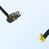 F Bulkhead Female R/A - SSMB Male R/A Coaxial Jumper Cable