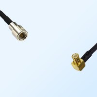 MCX Male Right Angle - FME Male Coaxial Jumper Cable