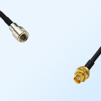 FME Male - MCX Bulkhead Female Coaxial Jumper Cable