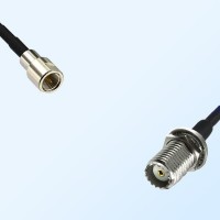 FME Male - Mini UHF Bulkhead Female Coaxial Jumper Cable