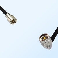 FME Male - N Male Right Angle Coaxial Jumper Cable