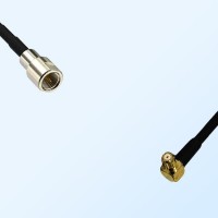 FME Male - RP MCX Male Right Angle Coaxial Jumper Cable