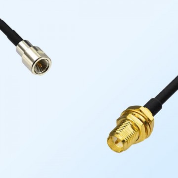 FME Male - RP SMA Bulkhead Female Coaxial Jumper Cable