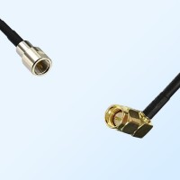FME Male - SMA Male Right Angle Coaxial Jumper Cable