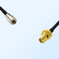 FME Male - SMA Bulkhead Female Coaxial Jumper Cable