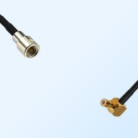 FME Male - SMB Male Right Angle Coaxial Jumper Cable