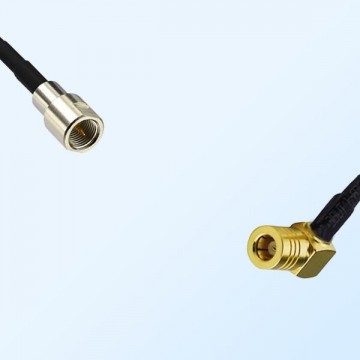 FME Male - SMB Female Right Angle Coaxial Jumper Cable