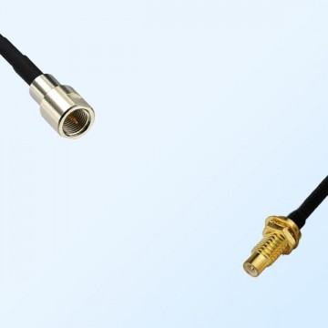 FME Male - SMC Bulkhead Male Coaxial Jumper Cable