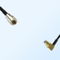 FME Male - SMC Male Right Angle Coaxial Jumper Cable