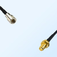 FME Male - SSMA Bulkhead Female Coaxial Jumper Cable