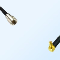 FME Male - SSMB Male Right Angle Coaxial Jumper Cable