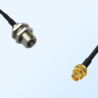 FME Bulkhead Male - MCX Bulkhead Female Coaxial Jumper Cable
