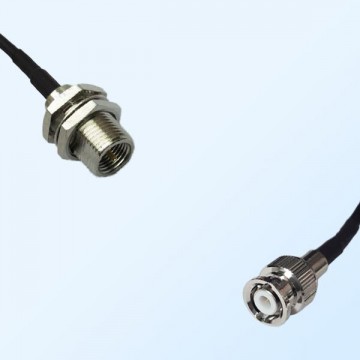 FME Bulkhead Male - Mini BNC Male Coaxial Jumper Cable