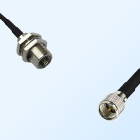 FME Bulkhead Male - Mini UHF Male Coaxial Jumper Cable