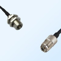 FME Bulkhead Male - Mini UHF Female Coaxial Jumper Cable