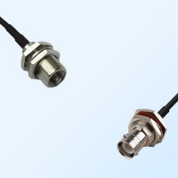 FME Bulkhead Male - RP BNC Bulkhead Female with O-Ring Coaxial Cable
