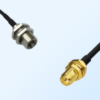 FME Bulkhead Male - RP SMA Bulkhead Female Coaxial Jumper Cable