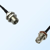 FME Bulkhead Male - RP TNC Bulkhead Female with O-Ring Coaxial Cable
