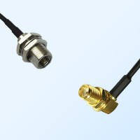 FME Bulkhead Male - SMA Bulkhead Female R/A Coaxial Jumper Cable