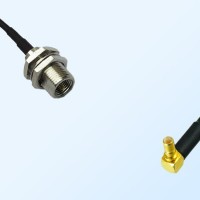 FME Bulkhead Male - SSMB Male Right Angle Coaxial Jumper Cable
