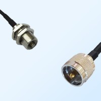 UHF Male - FME Bulkhead Male Coaxial Cable Assemblies